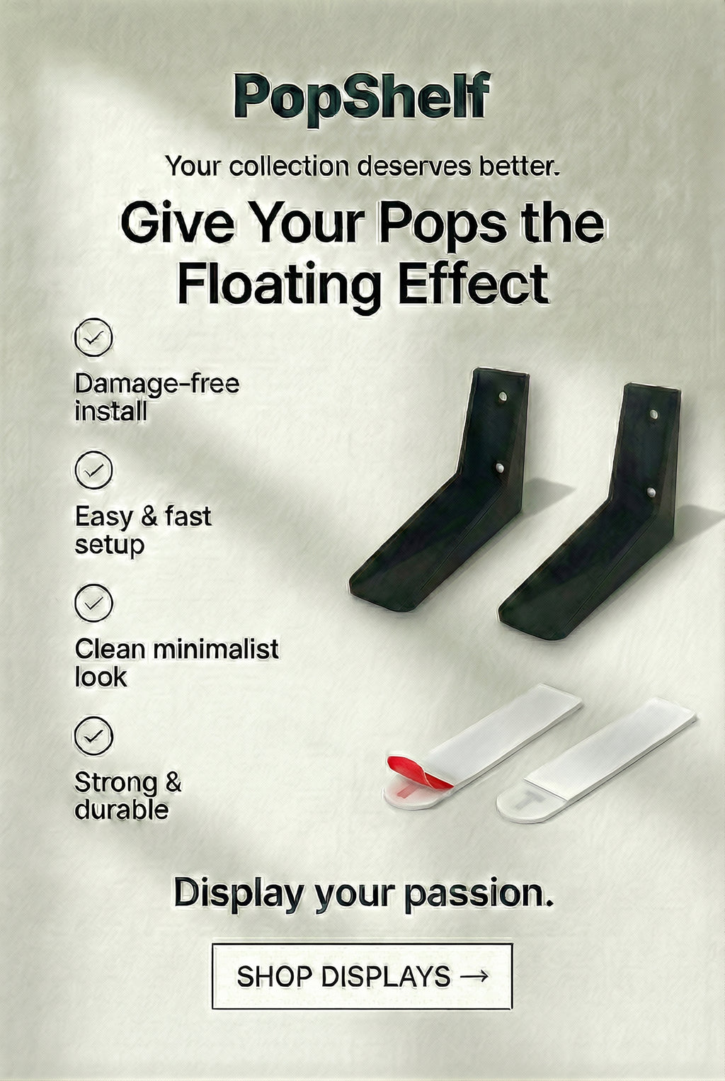 Funko Pop Wall Mount Display for Vinyl Figures